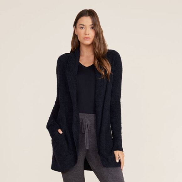 New! Barefoot Dreams CozyChic Lite Circle Cardi Longline Cardigan Sweater - Picture 1 of 12